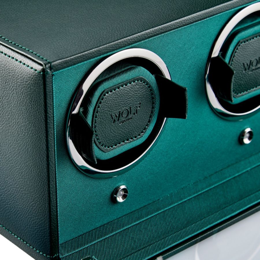 Close View of Wolf 1834 Cub Double Watch Winder with Cover 461241