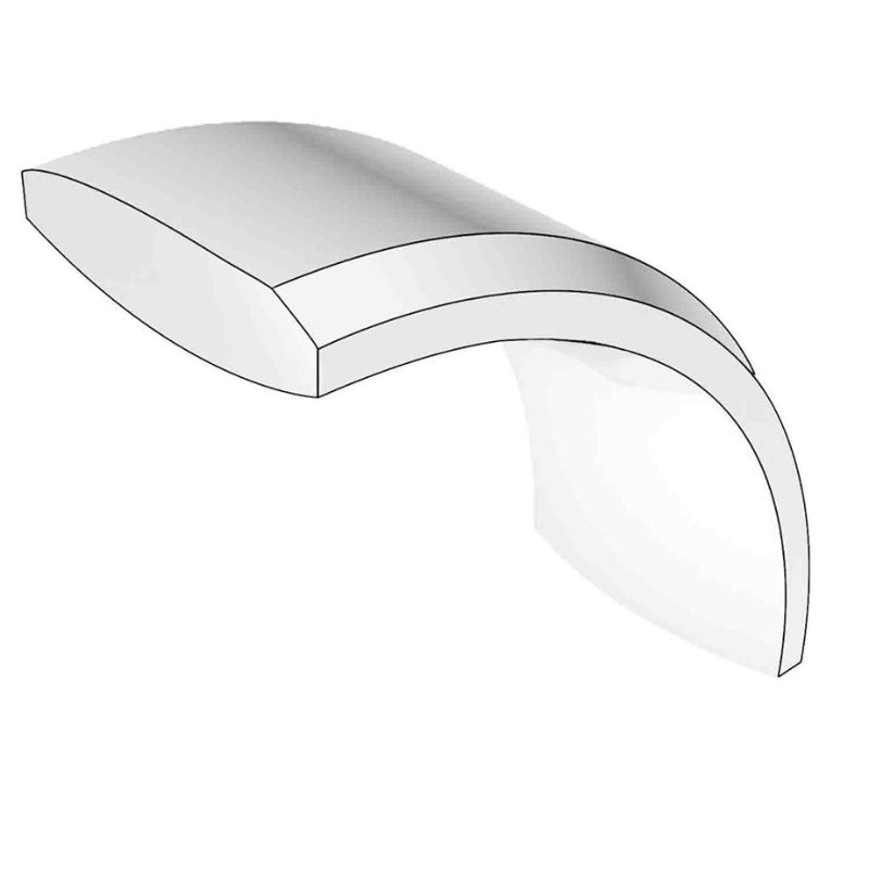 Flat Bevel Edge Comfort Fit Plain Wedding Band 3mm