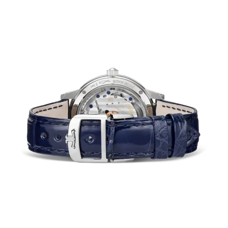 Back With Strap View Of Jaeger-LeCoultre Rendez-Vous Classic Night & Day 34mm.
