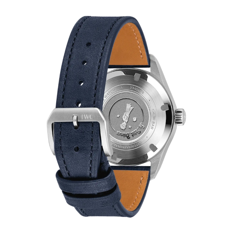Back View Of Pilot's Watch Automatic 36 Le Petit Prince With Straps.