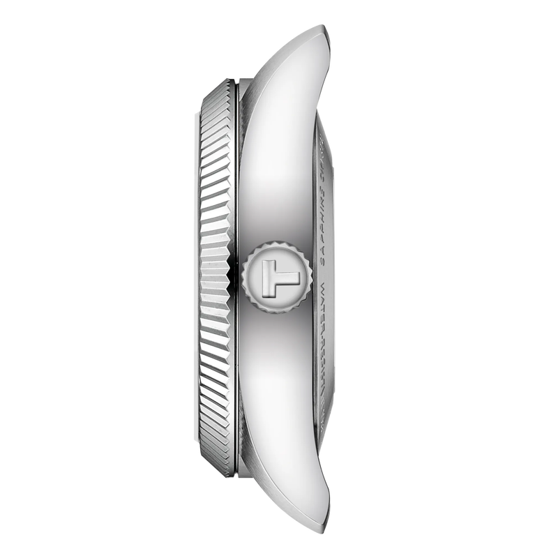 Steel case side view