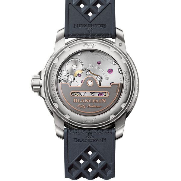 Blancpain Fifty Fathoms Automatique Titanium 42mm Blue Dial caseback