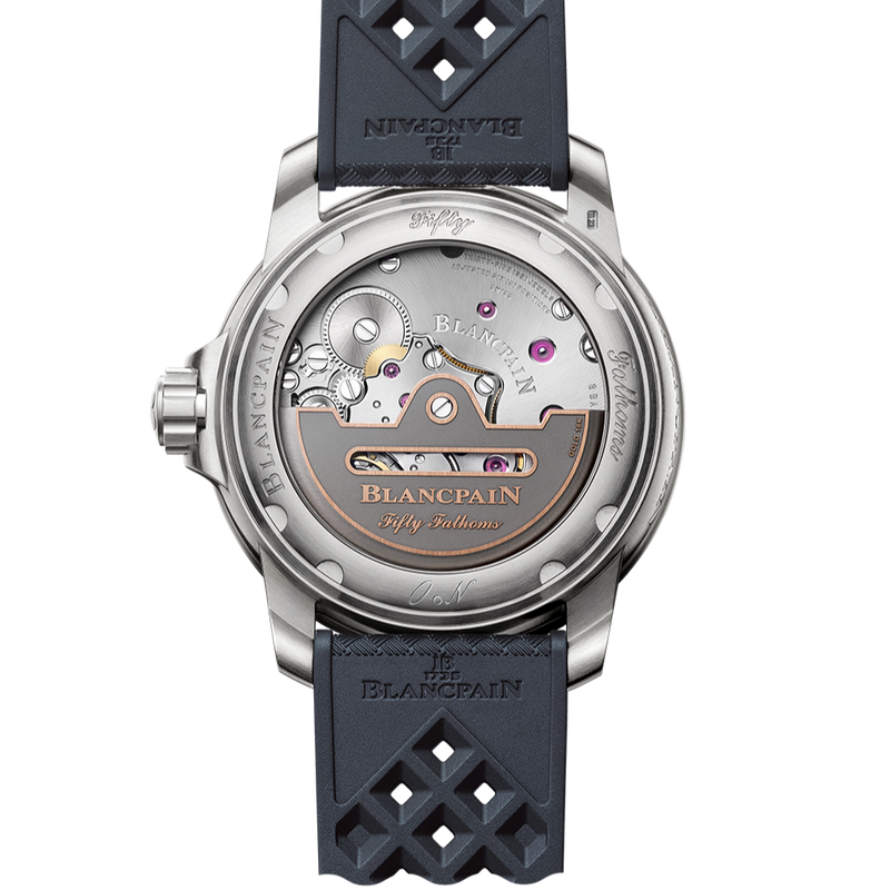 Blancpain Fifty Fathoms Automatique Titanium 42mm Blue Dial caseback