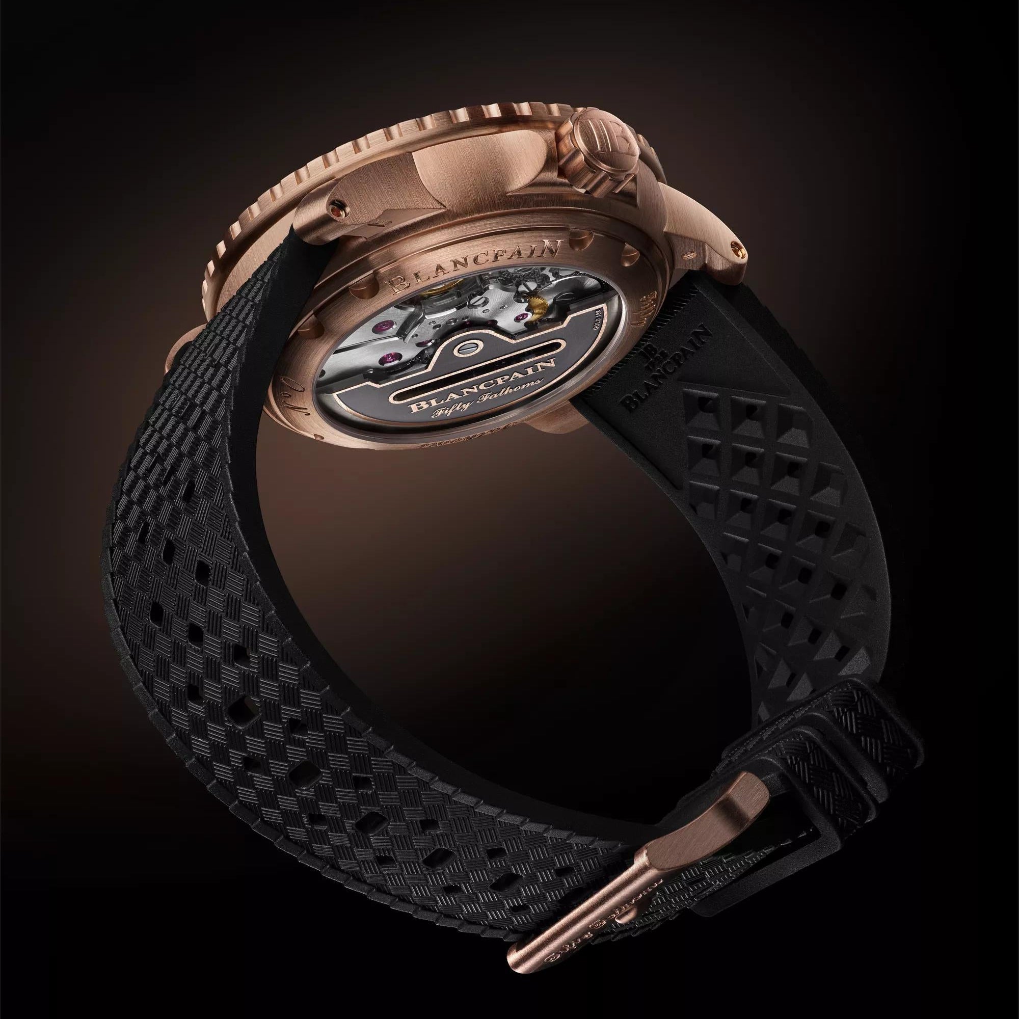 Blancpain Fifty Fathoms Automatique Rose Gold Sailcloth Strap 42mm