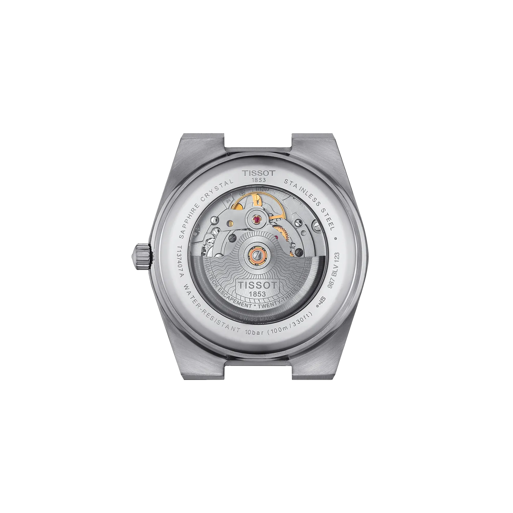 Tissot PRX Powermatic 80 Mother of Pearl Dial 40mm Watch caseback