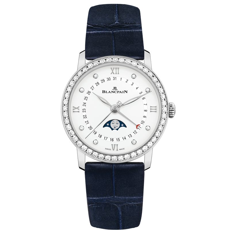 Blancpain Villeret Ladies Quantième Phases de Lune Steel soldier shot