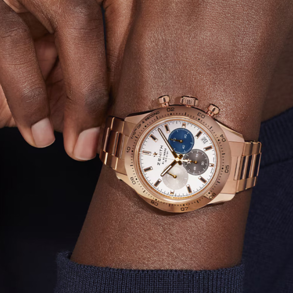 Zenith Chronomaster Sport Rose Gold 41mm 18.3101.3600/69.M3100 model wrist shot 3