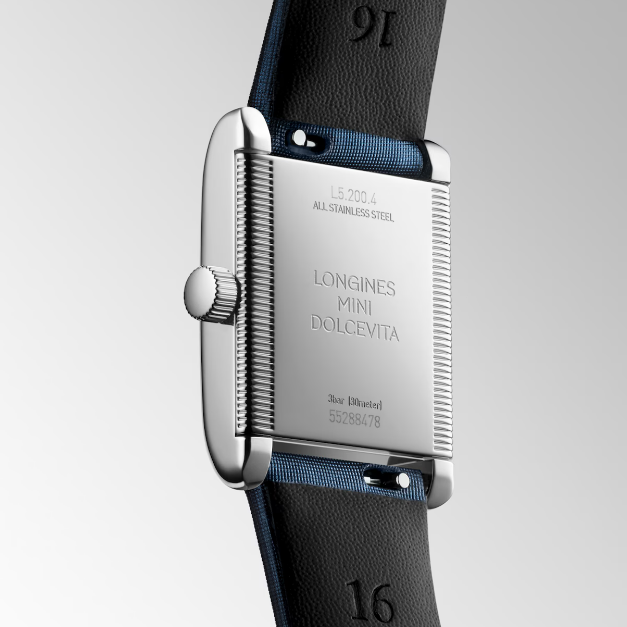 Side profile view of LONGINES MINI DOLCEVITA L52004872
