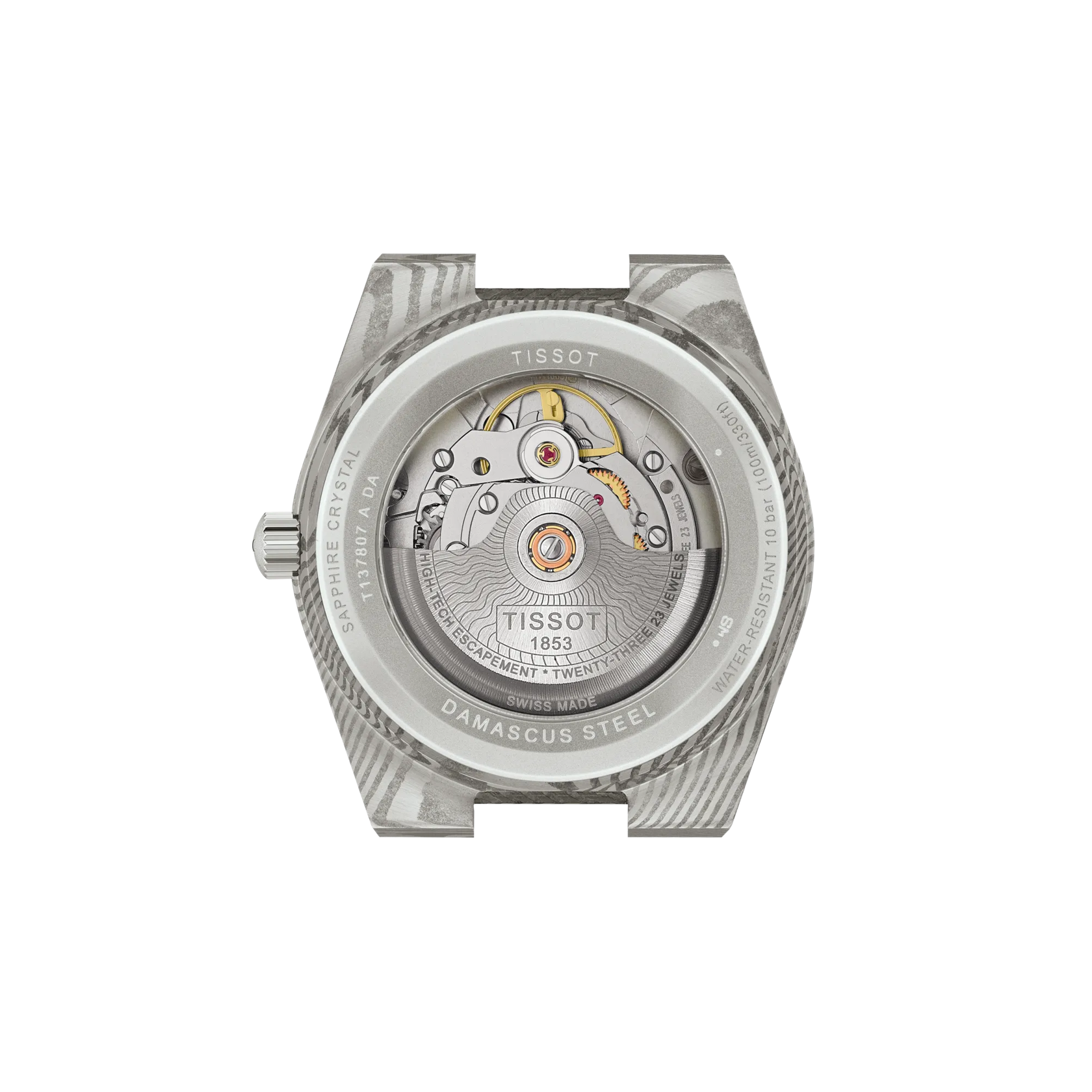 Tissot PRX Damascus Steel 38mm movement