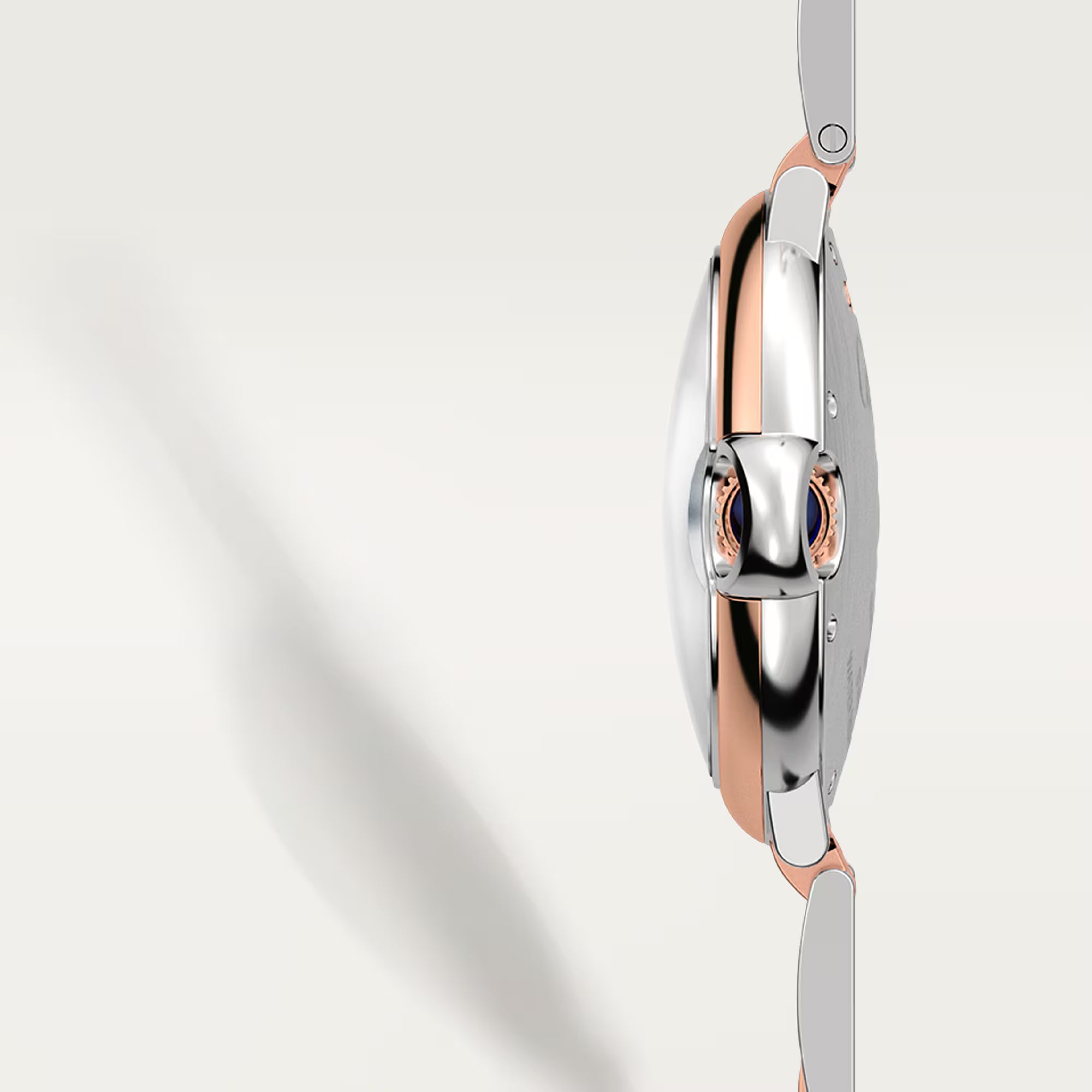 Profile crown-side view of Cartier Ballon Bleu de Cartier watch W2BB0033