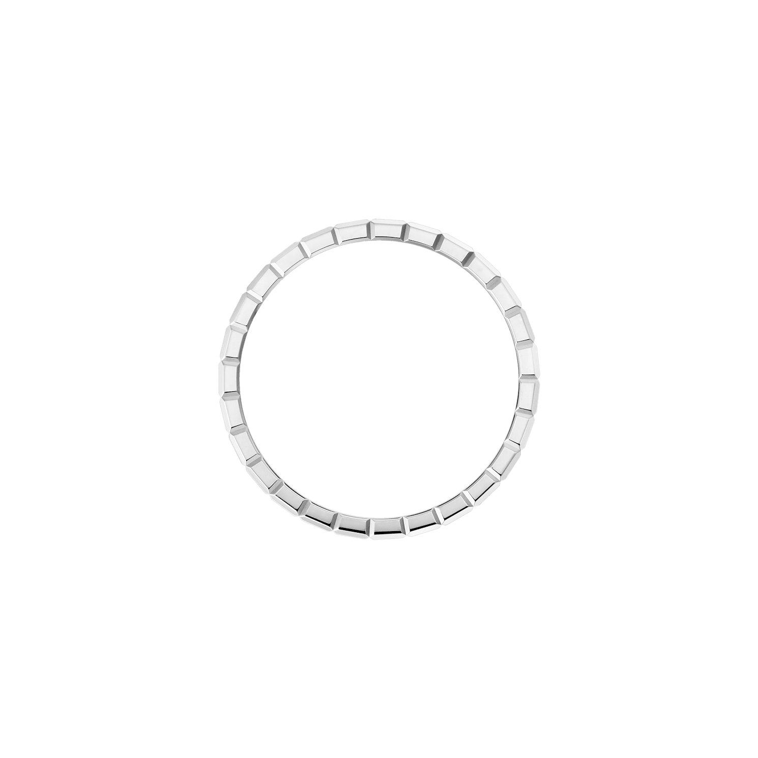 Ice Cube Pure Half-Set Ring (White Gold)