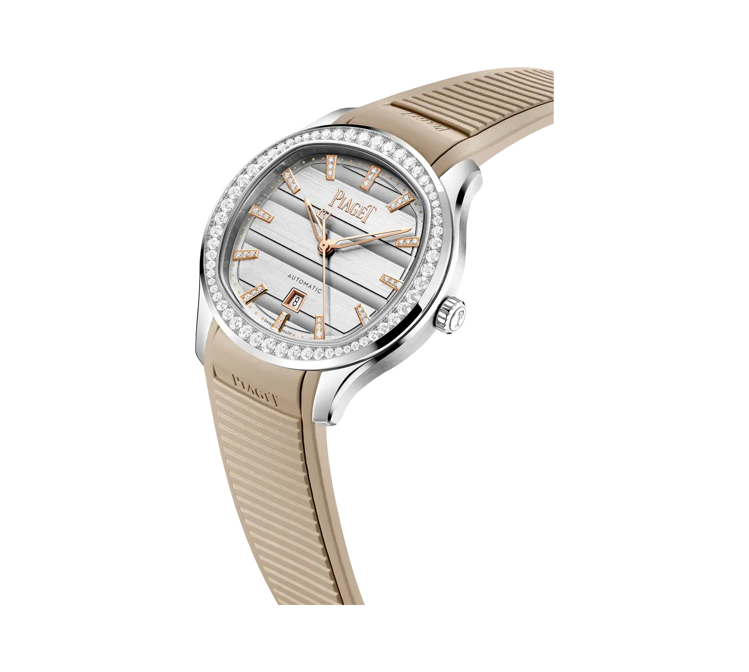 Side View Of Piaget Polo Signature Date Watch.