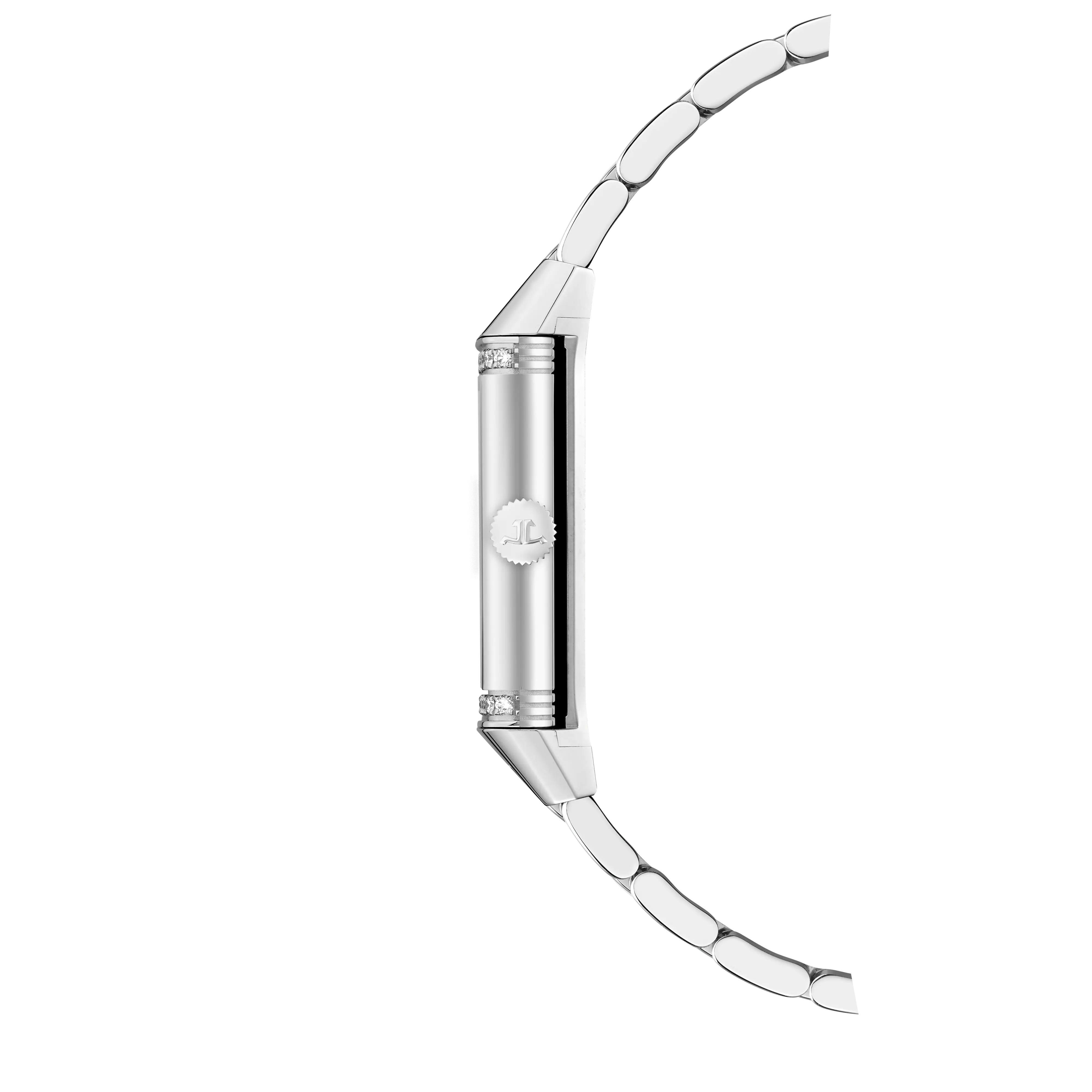 Side View of Reverso One Monoface 40.1 x 20 mm Quartz Steel Diamond Watch Q3288121