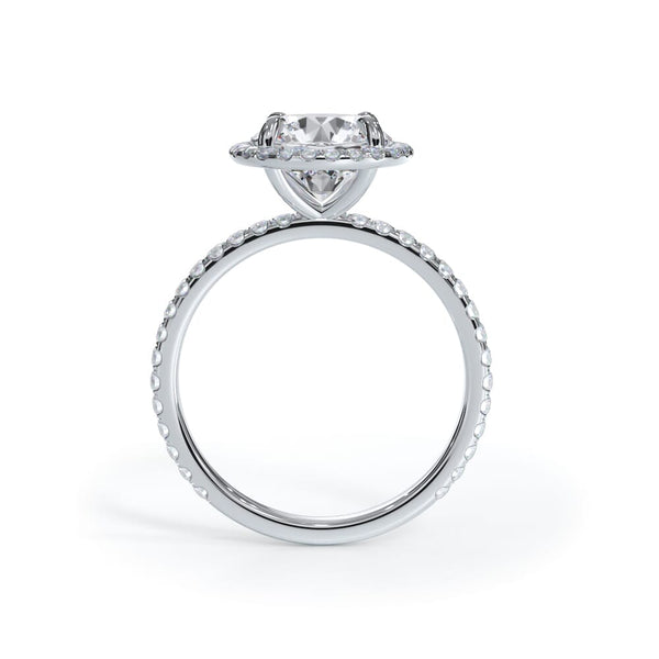 Pave Halo With Shank Diamond