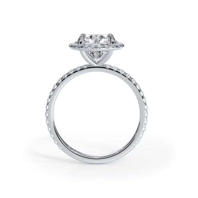 Pave Halo With Shank Diamond