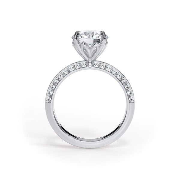 Pave Knife Edge Lotus Basket