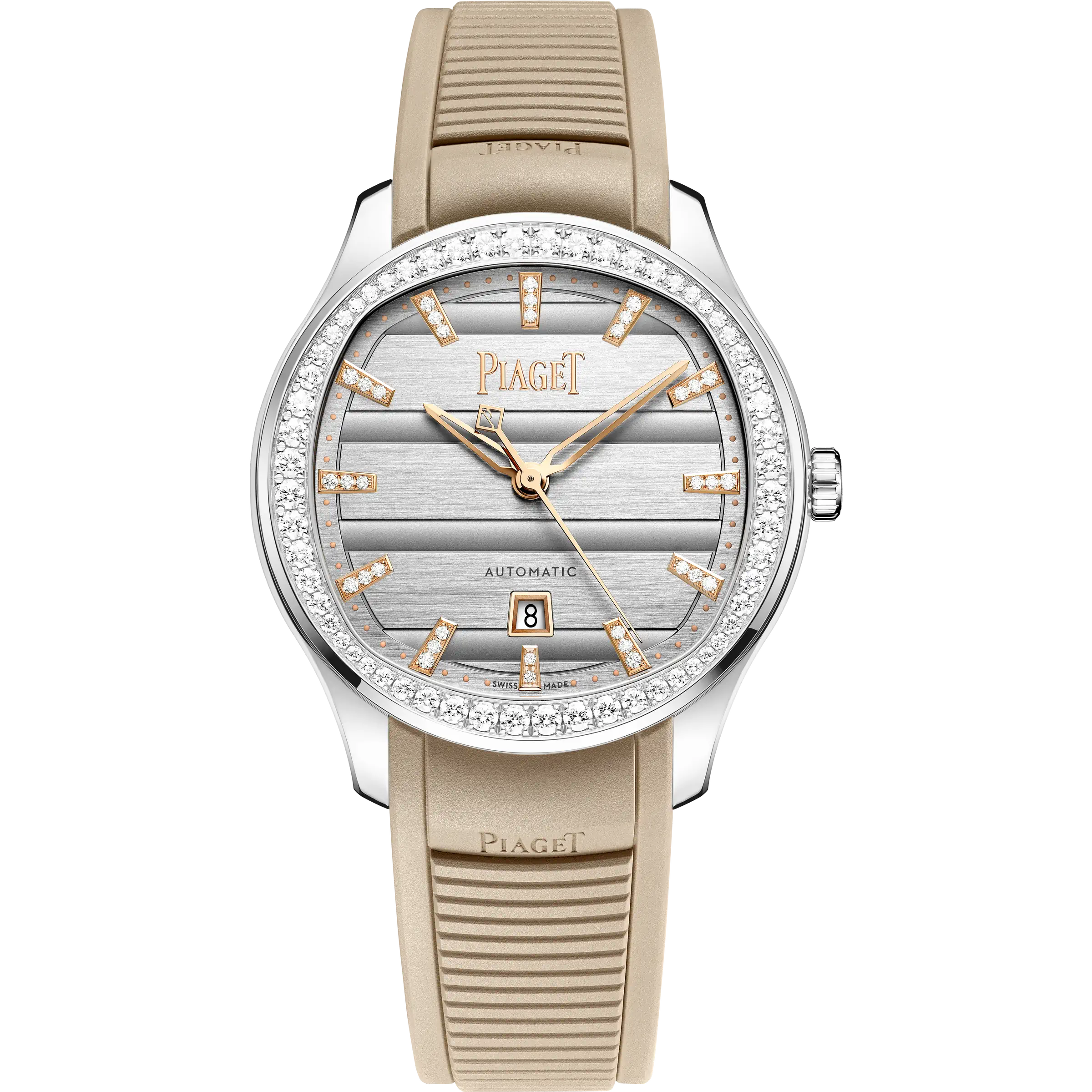 Front View Of Piaget Polo Signature Date Watch.
