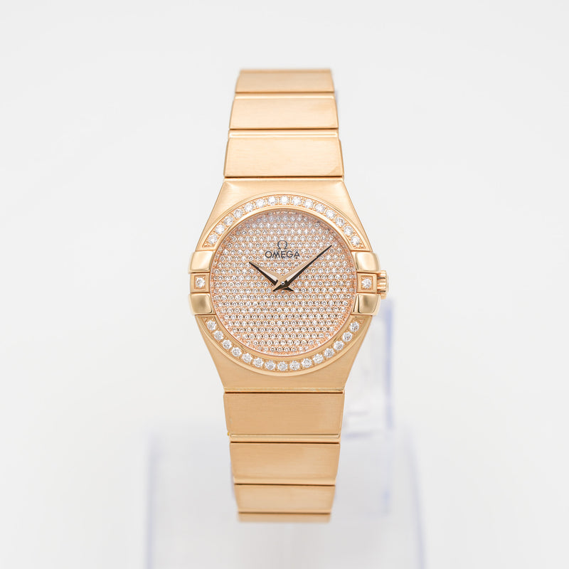 OMEGA 123.55.27.60.99.004 Constellation Quartz Diamonds 27mm Watch dial 2