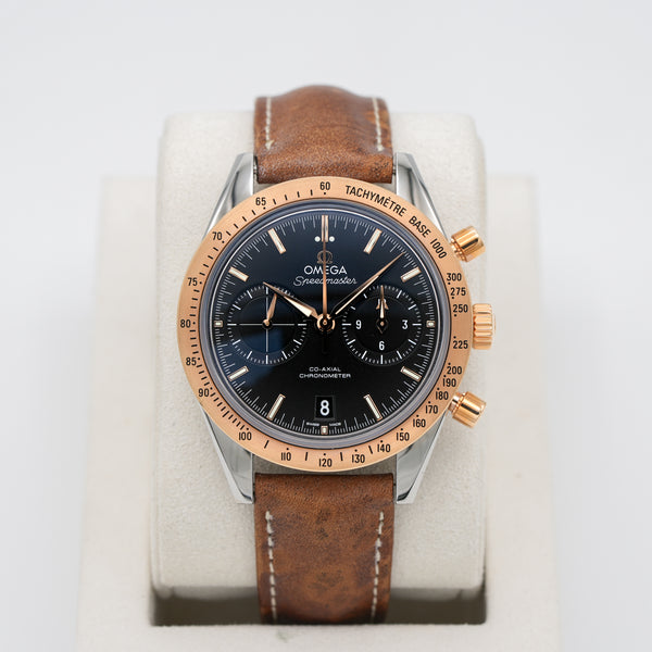 Omega Speedmaster '57 Omega Co-Axial Chronograph 331.22.42.51.01.001 dial shot Carat Co 