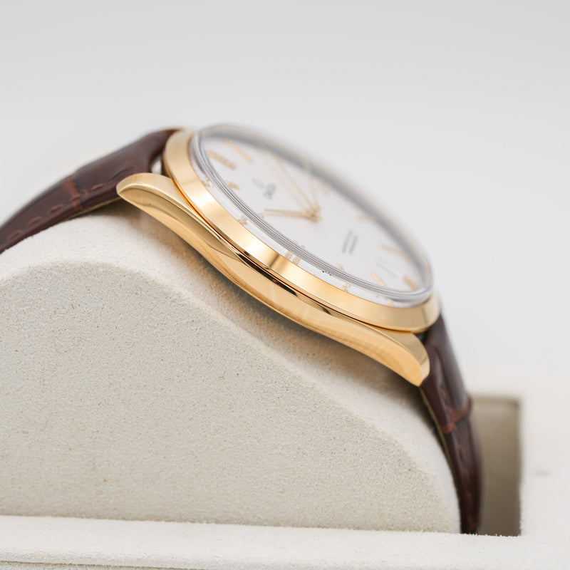 Omega De Ville Tresor Master Co-Axial Chronometer 40mm 18k Yellow Gold case side