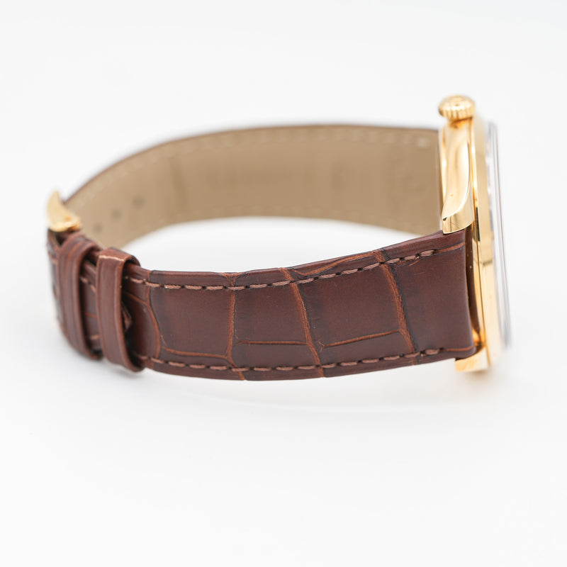 Omega De Ville Tresor Master Co-Axial Chronometer 40mm 18k Yellow Gold strap top