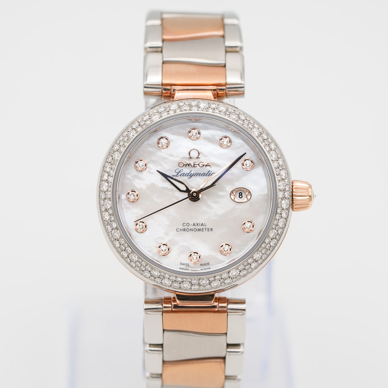 Omega 425.25.34.20.55.004 De Ville Ladymatic Co-Axial 34mm Diamonds Watch dial 2 zoom