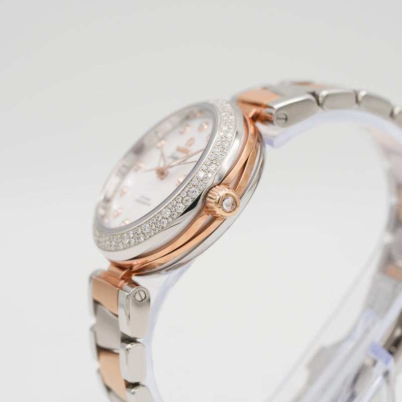 Omega 425.25.34.20.55.004 De Ville Ladymatic Co-Axial 34mm Diamonds Watch crown