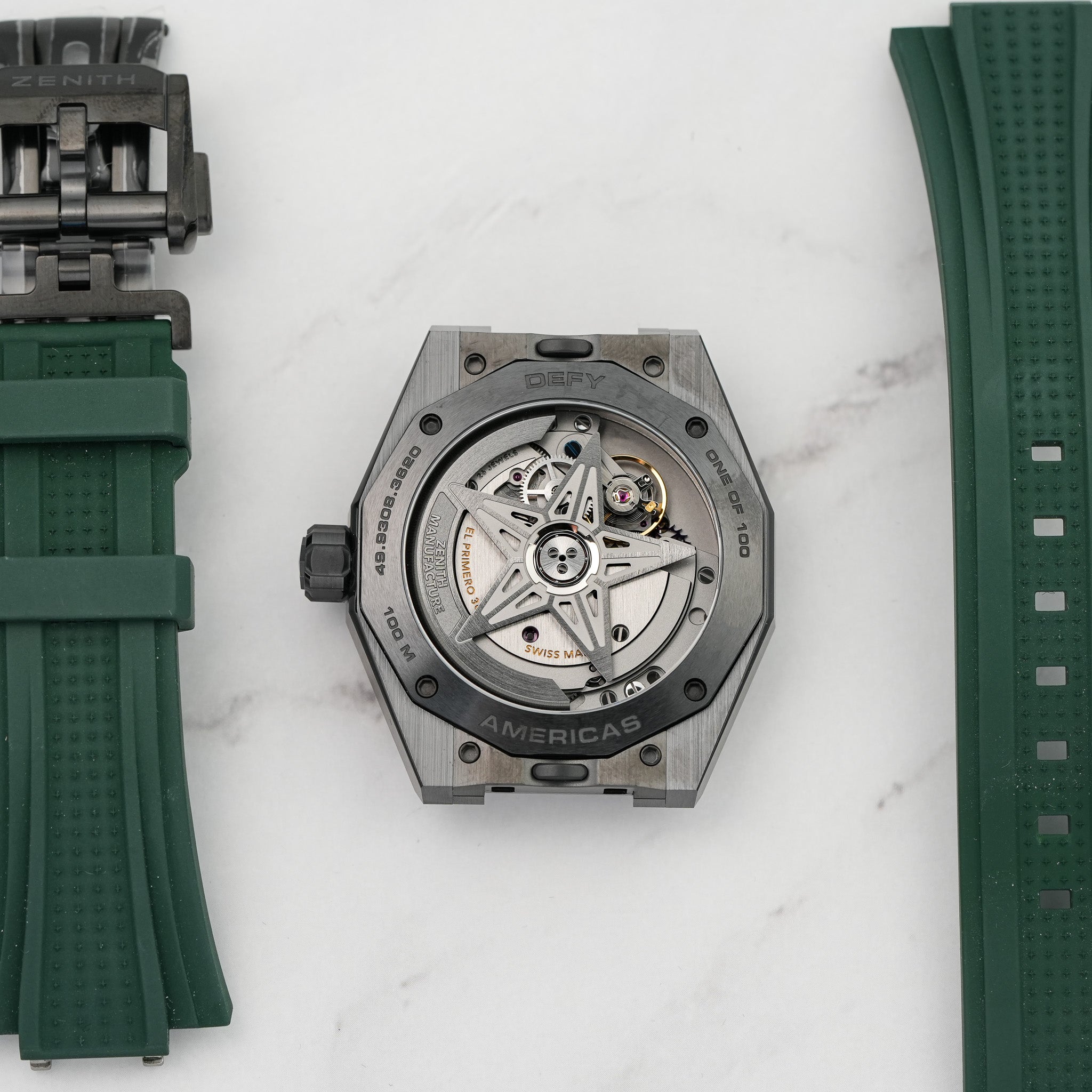 Zenith Defy Skyline Americas Limited Edition Black Ceramic caseback