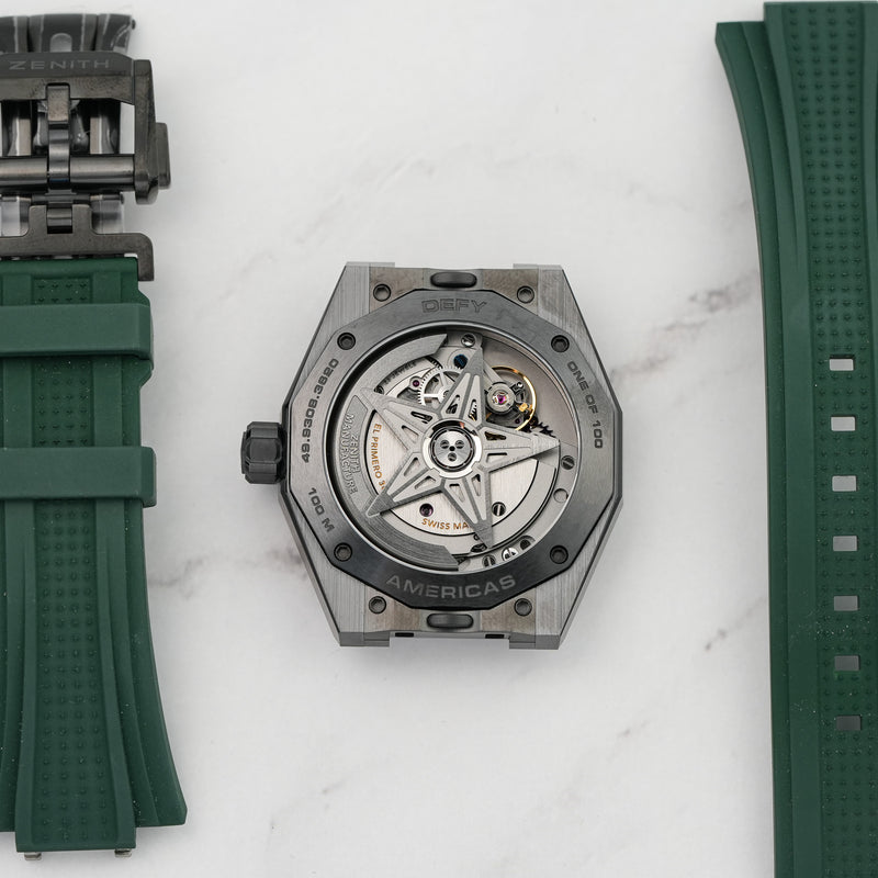 Zenith Defy Skyline Americas Limited Edition Black Ceramic caseback