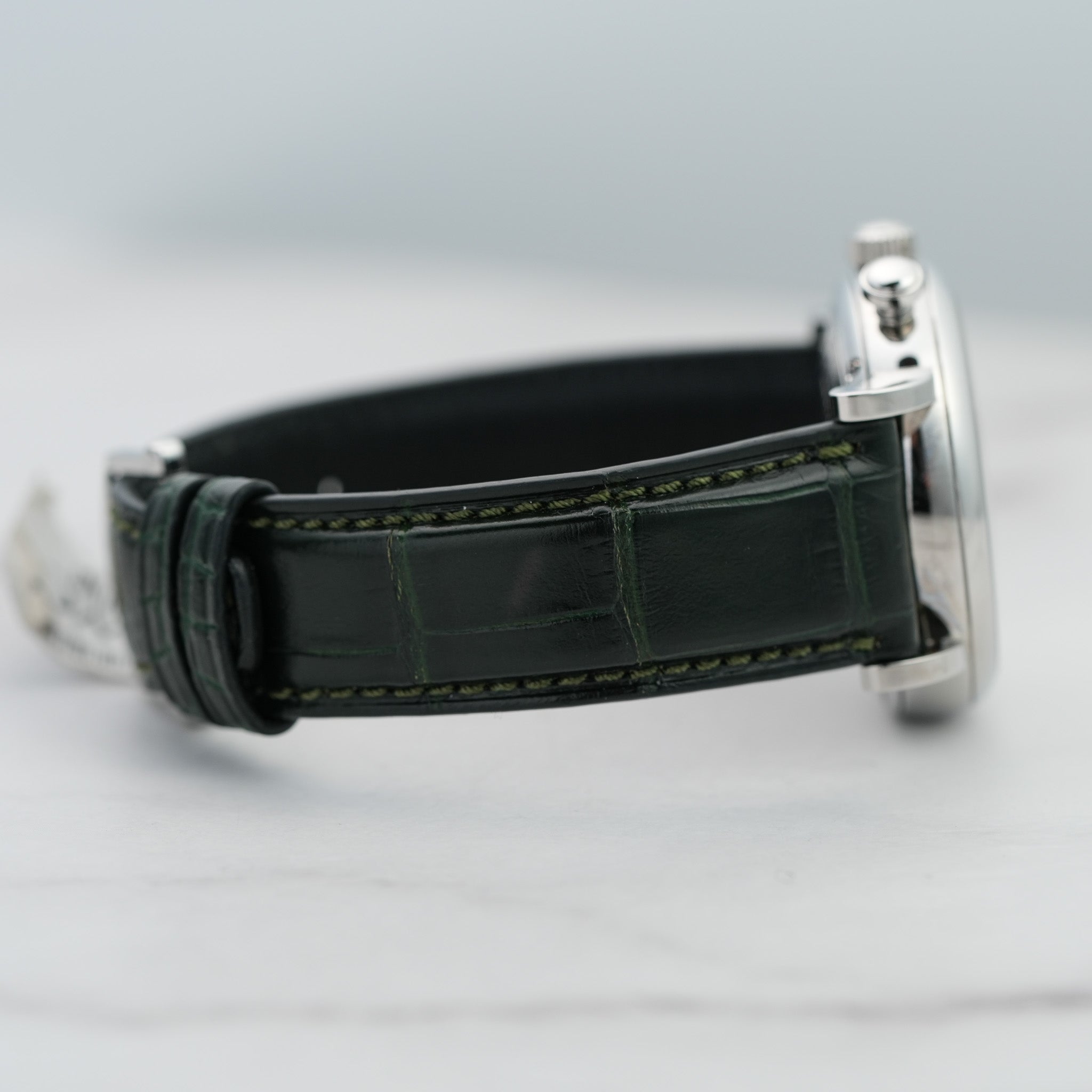 IWC IW391405 Portofino Chronograph 39 Green Dial Steel Watch strap 2
