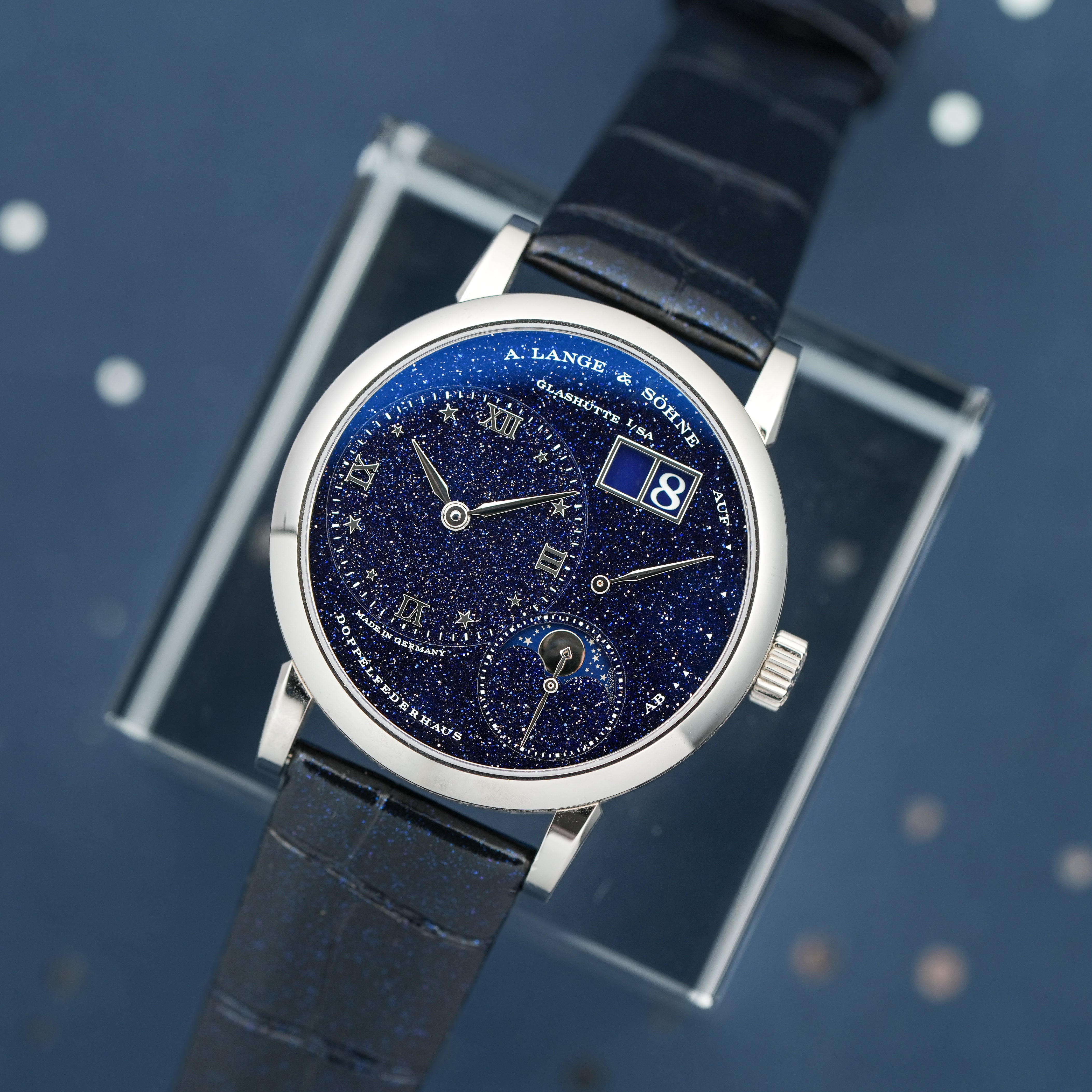 2024 A. Lange & Söhne Little Lange 1 Moonphase Aventurine angle 2