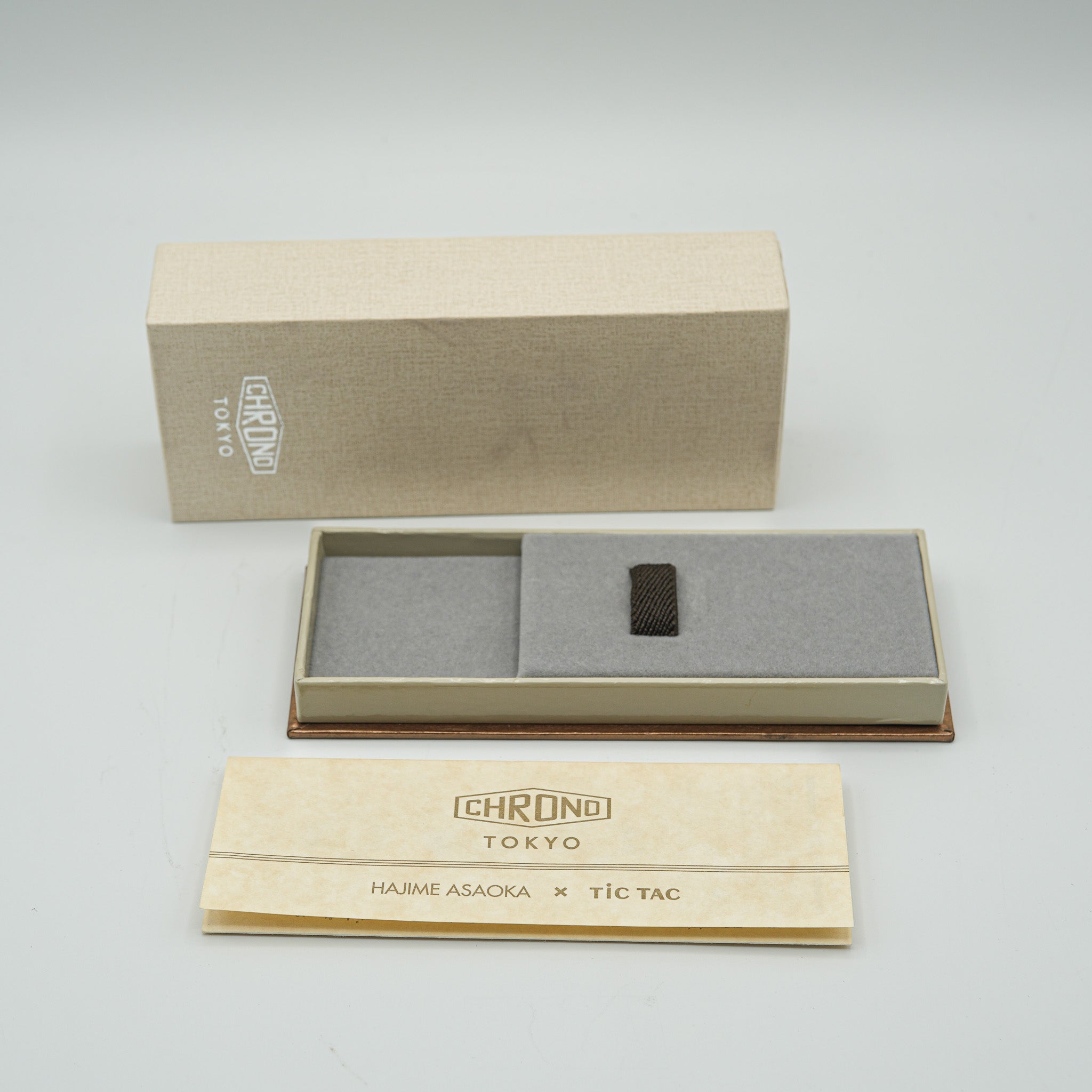 Kurono / Chrono Tokyo TicTac x Hajime Limited Edition box accessories