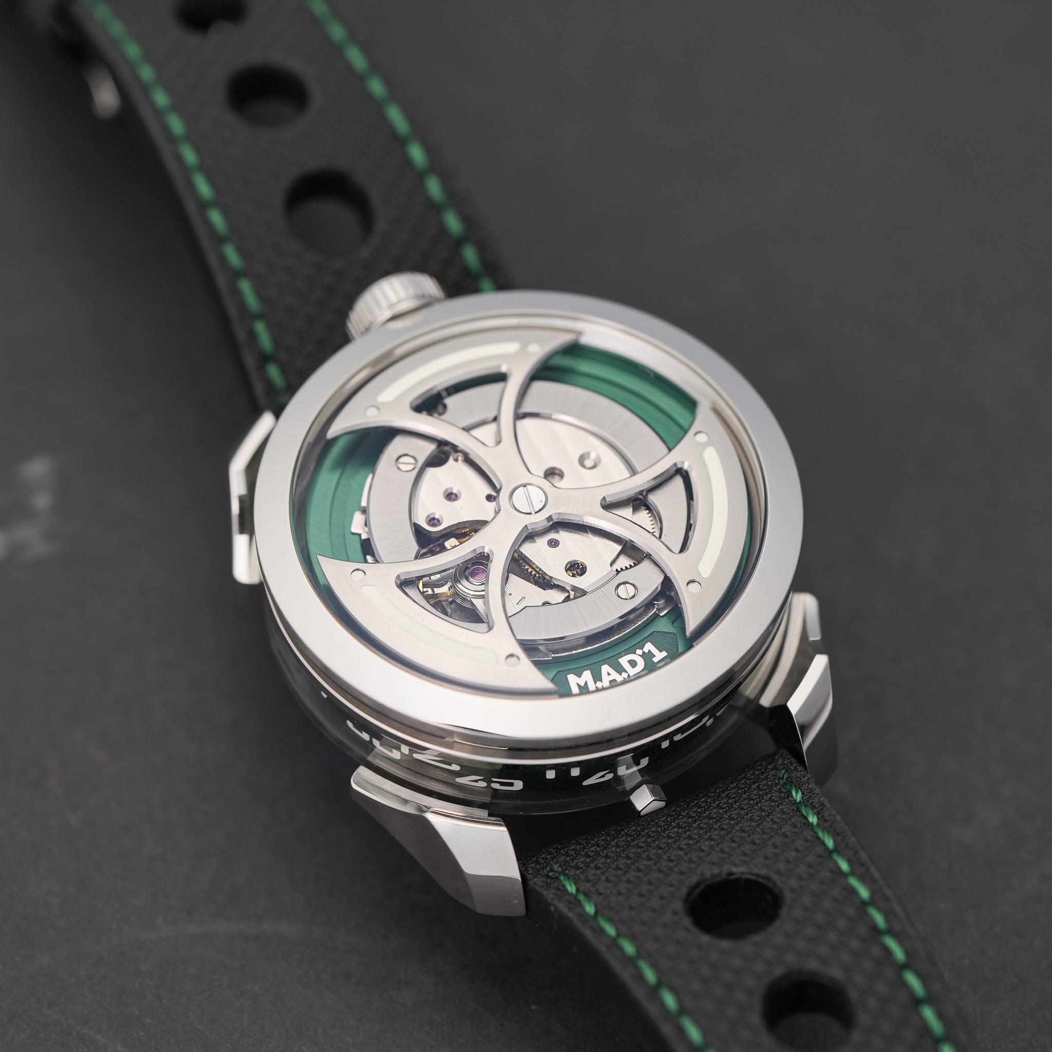 2024 MB&F M.A.D. 1 Green Lucky Clover rotor 2