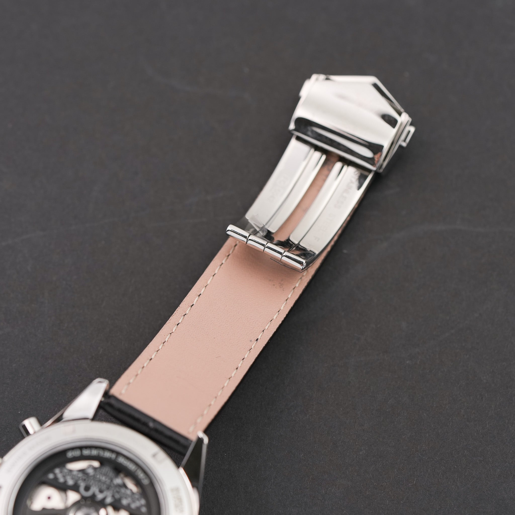 2021 TAG Heuer Carrera Chronograph 160 Years Anniversary top strap under side