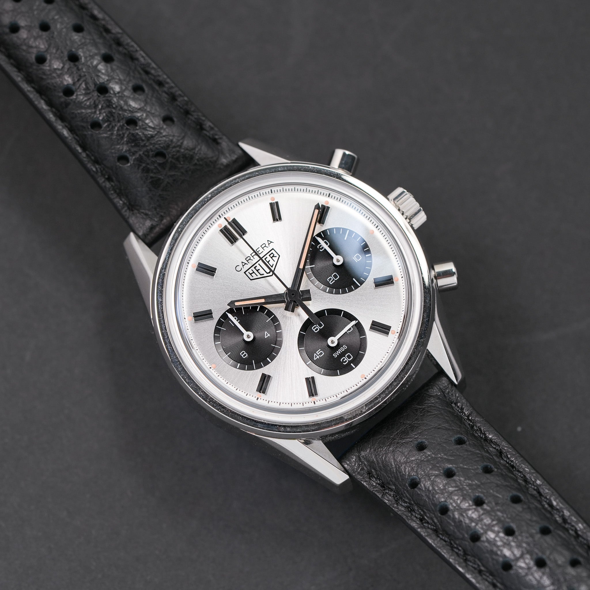 2023 Tag Heuer Carrera Calibre Heuer 02 Panda Chronograph dial 2