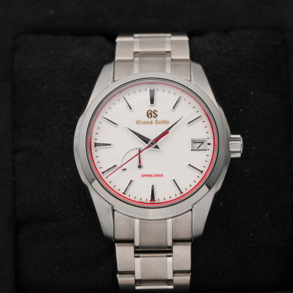 Grand Seiko Red Snowflake AJHH Limited Edition SBGA421 dial