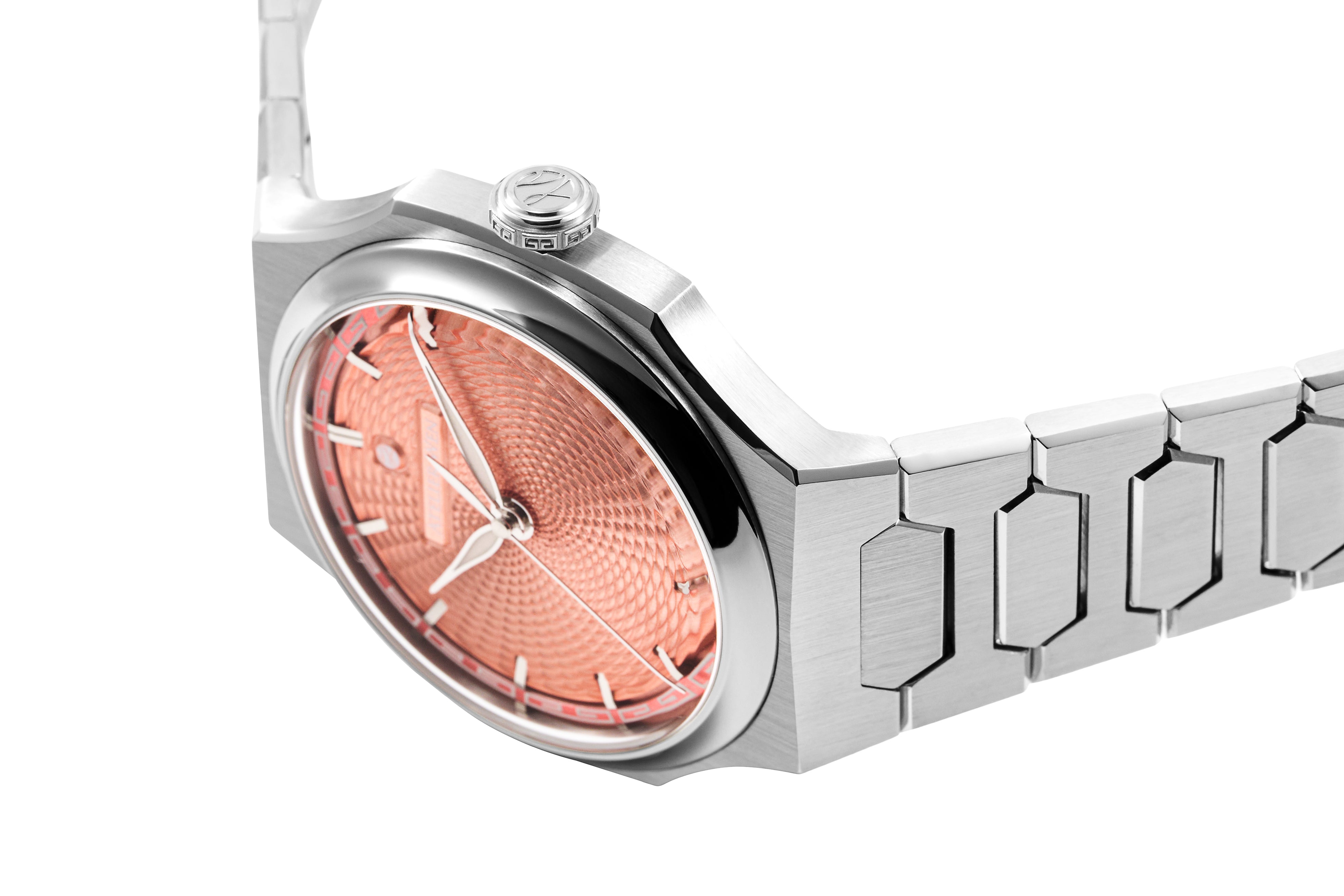Side view of Atelier Wen Perception V3 Xiá 霞 (Salmon)