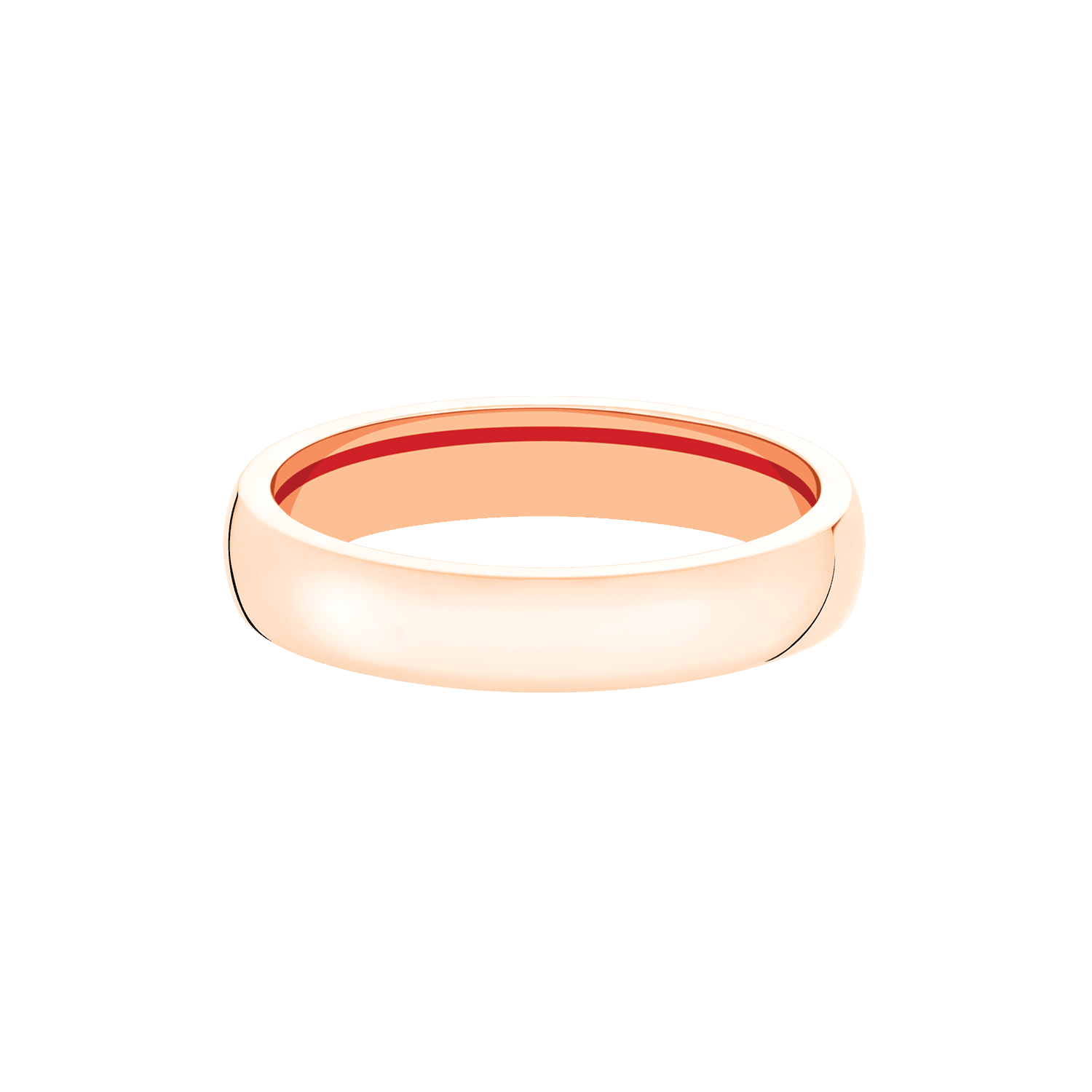 Qeelin CRW40AARGRH Hong Xian 18K Rose Gold 4mm Wedding Band