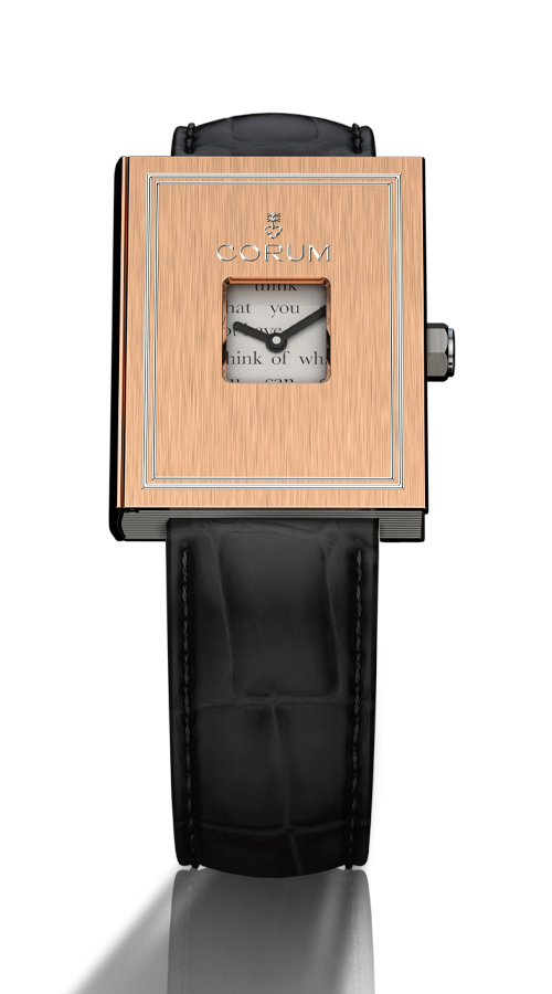 Front view of Corum Heritage Golden Book 29mm Mechanical G29.157.FW0.4N