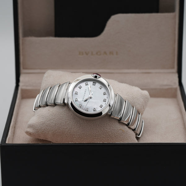 FINAL SALE | BVLGARI 102199 Bulgari Lvcea Automatic Stainless Steel Automatic Watch dial 2