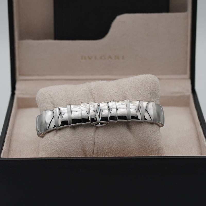 FINAL SALE | BVLGARI 102199 Bulgari Lvcea Automatic Stainless Steel Automatic Watch butterfly clasp