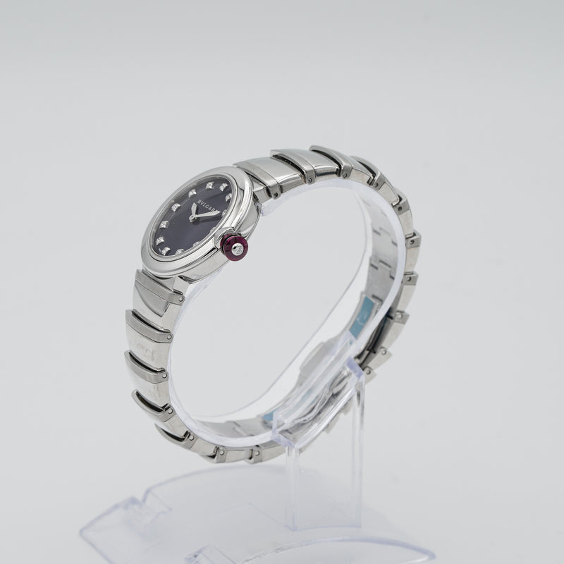 BVLGARI 102568 Bulgari Lvcea Quartz Stainlesss Steel 28mm Watch crown