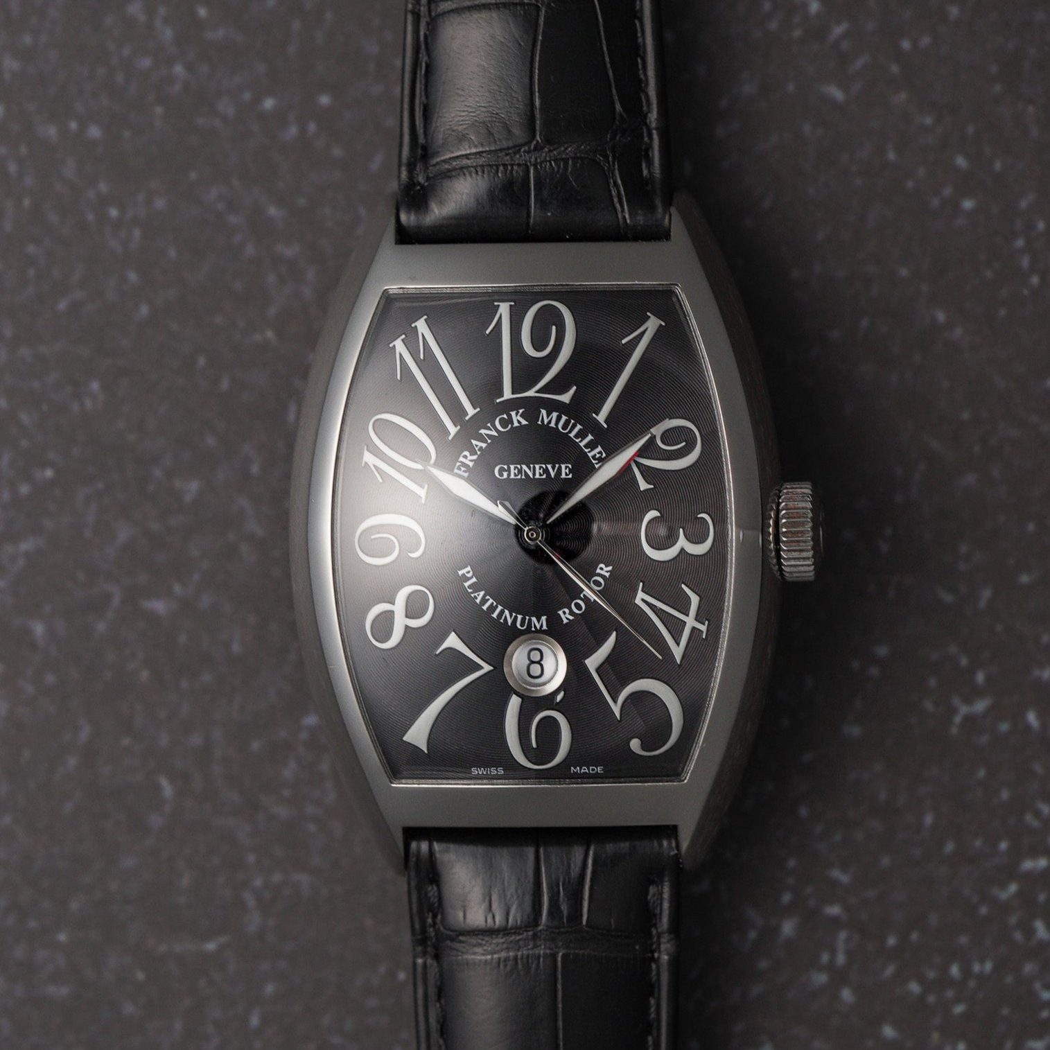 Franck Muller 6850SCACBACE Cintree Curvex Automatic date Stainless Steel Watch dial