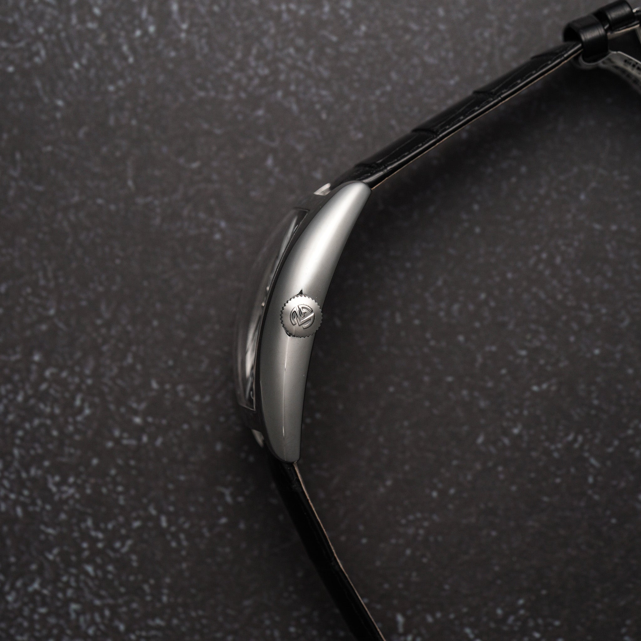 Franck Muller 6850SCACBACE Cintree Curvex Automatic Stainless Steel Watch crown