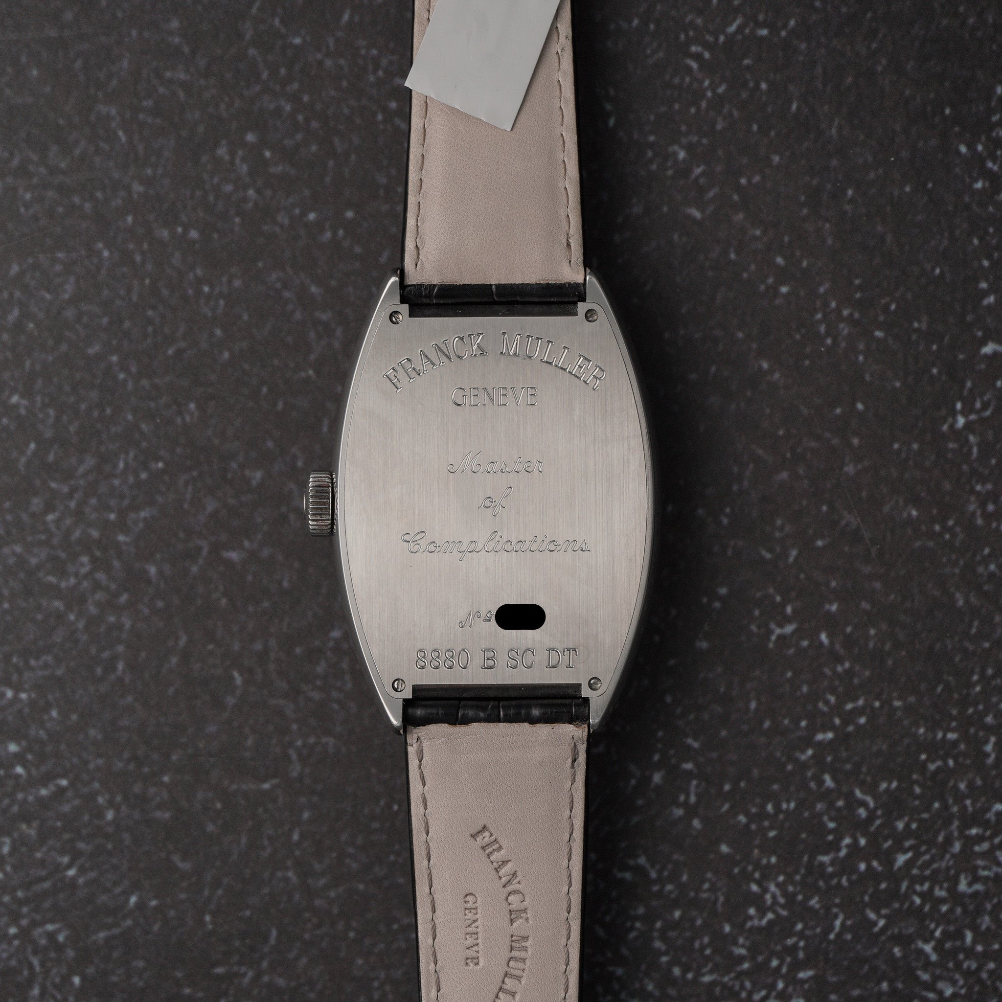 Franck Muller 6850SCACBACE Cintree Curvex Automatic Stainless Steel Watch caseback