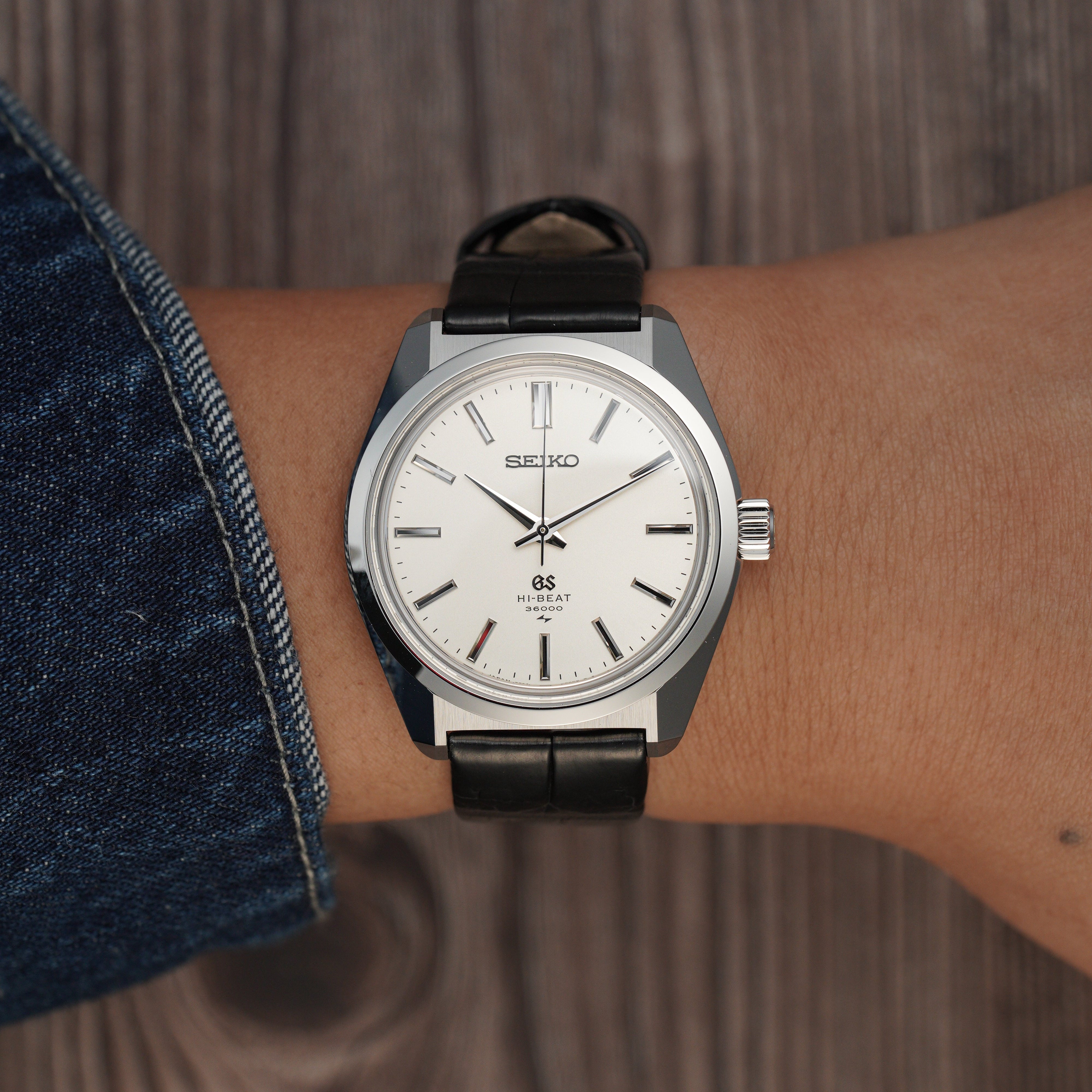 Grand Seiko SLGW005 45GS Recreation Limited Edition wrist shot MinuteMon