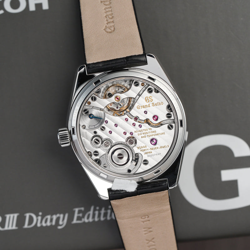 Grand Seiko SLGW005 45GS Recreation Limited Edition movement macro