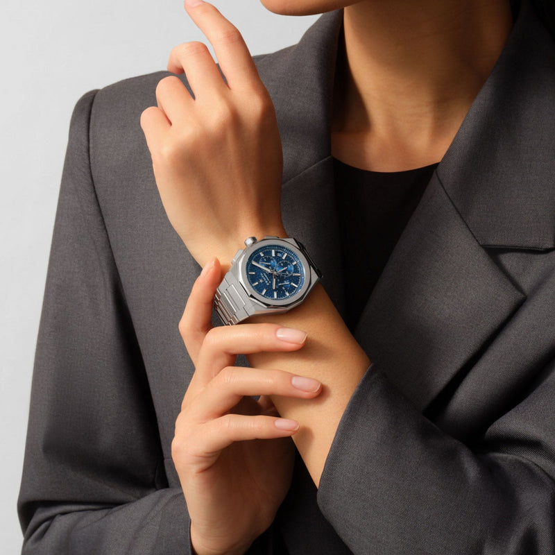 Zenith Defy Skyline Chronograph Blue 42mm El Primero lifestyle shot 2