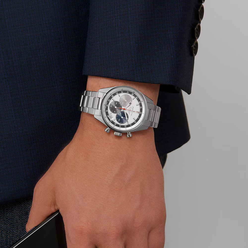 Zenith Chronomaster Original White 38mm 03.3200.3600/69.M3200 model wrist shot