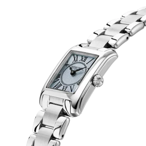 Frederique Constant Classics Carree Light Blue 30mm FC200LBMC26B side view